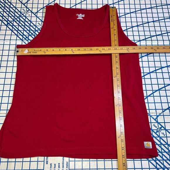 Carhartt for Women Tank Top Size 2XL Red Plus Size Pullover Casual Workwear - Picture 5 of 5